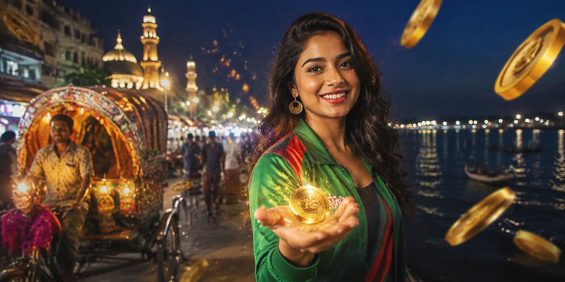 ঢাকায় ক্রিকেট মাঠের পাশে ব্যাংক লেনদেন দৃশ্যপট